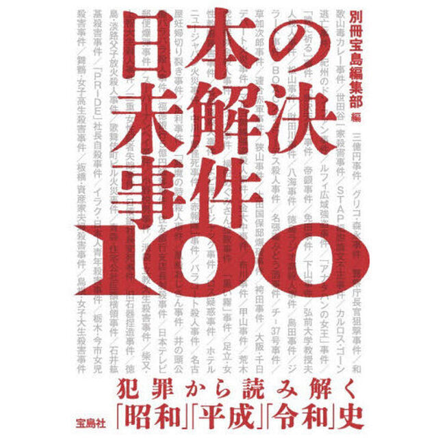 日本の未解決事件１００　犯罪から読み解く「昭和」「平成」「令和」史