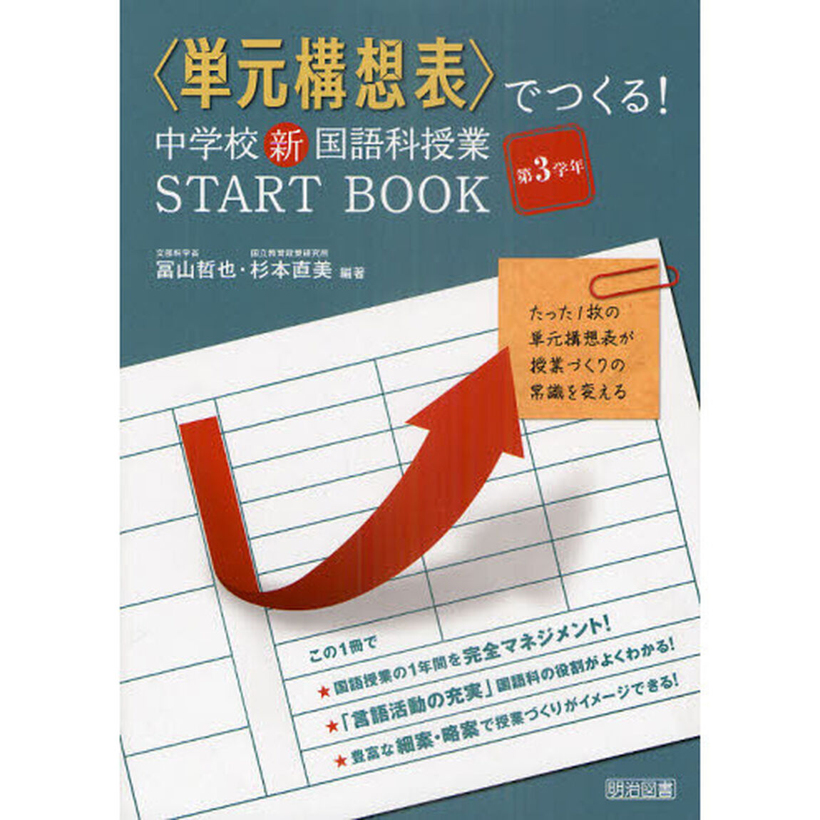 〈単元構想表〉でつくる！中学校新国語科授業ＳＴＡＲＴ　ＢＯＯＫ　たった１枚の単元構想表が授業づくりの常識を変える　第３学年