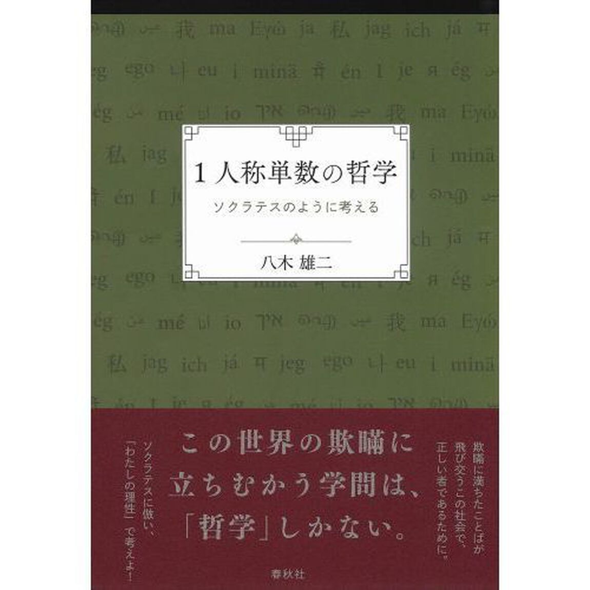 １人称単数の哲学　ソクラテスのように考える
