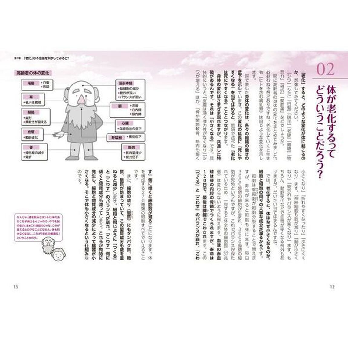 図解眠れなくなるほど面白い老化の話