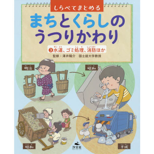 しらべてまとめるまちとくらしのうつりかわり　３「水道、ゴミ処理、消防ほか」