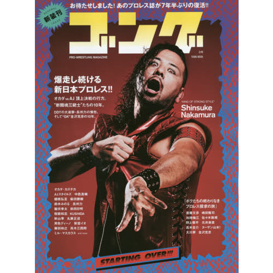 ゴング　ＰＲＯ－ＷＲＥＳＴＬＩＮＧ　ＭＡＧＡＺＩＮＥ　０号「新装刊あのプロレス誌が７年半ぶりの復活！！」