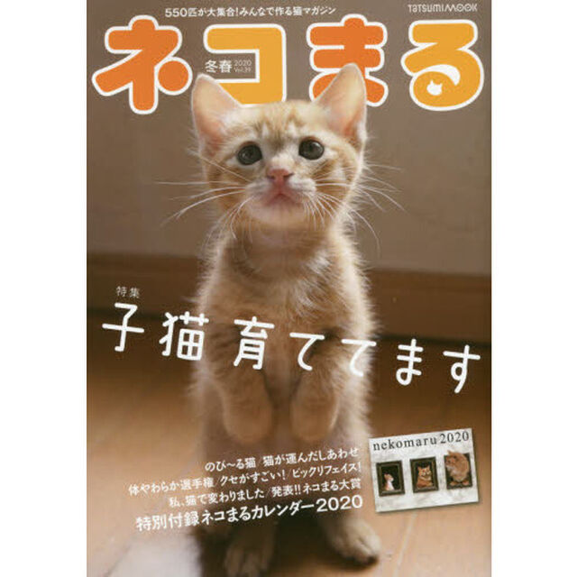 ネコまる　みんなで作る猫マガジン　Ｖｏｌ．３９（２０２０冬春号）「特集子猫育ててます」