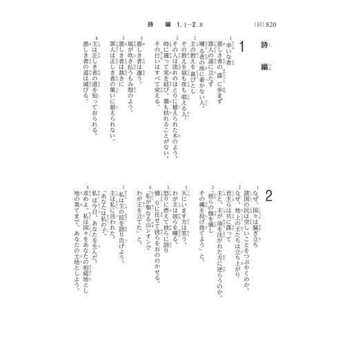 新約聖書　聖書協会共同訳　詩編・箴言付き