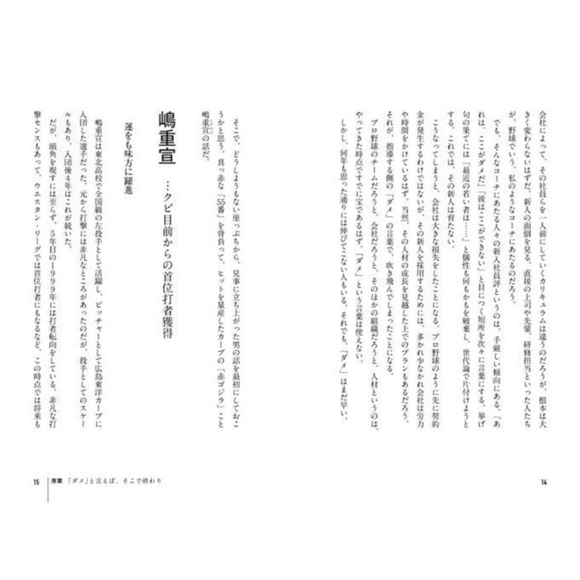 二流が一流を育てる　ダメと言わないコーチング