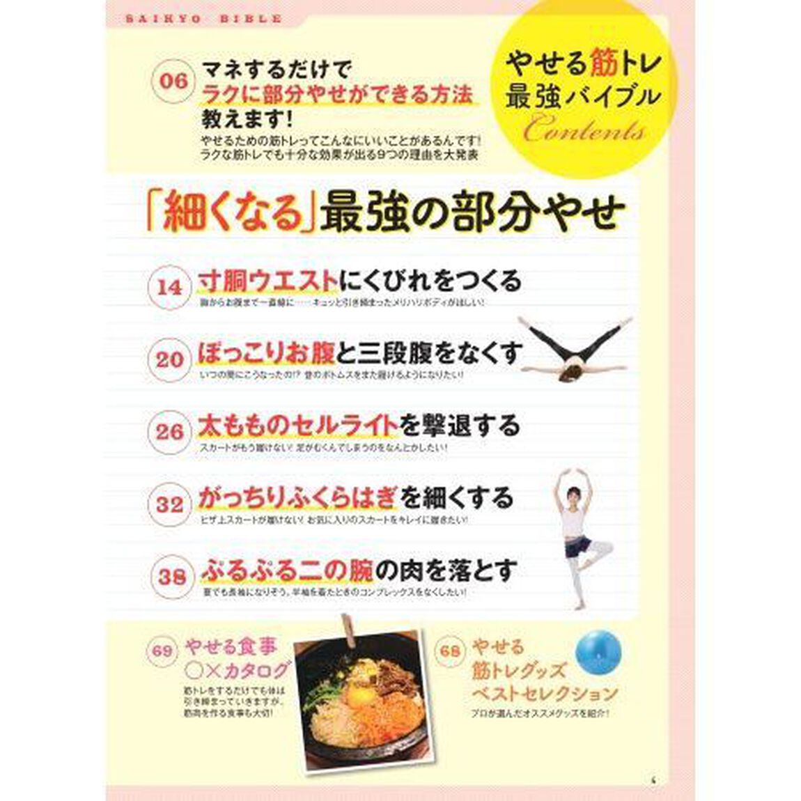 やせる筋トレ最強バイブル「ぽっこりお腹も、背中のハミ肉も、ぷるぷる二の腕も、全部退治しちゃう！」