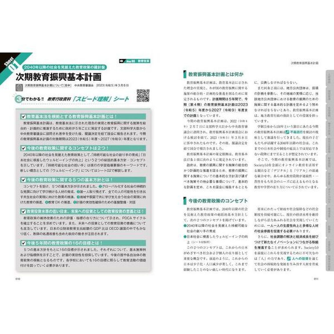 マップ＆シートで速攻理解！最新の教育改革　答申・通知のポイントが３分でわかる！　２０２３－２０２４