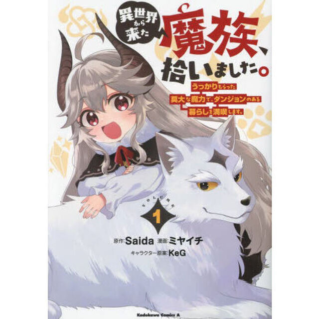 異世界から来た魔族、拾いました。　うっかりもらった莫大な魔力で、ダンジョンのある暮らしを満喫します。　１