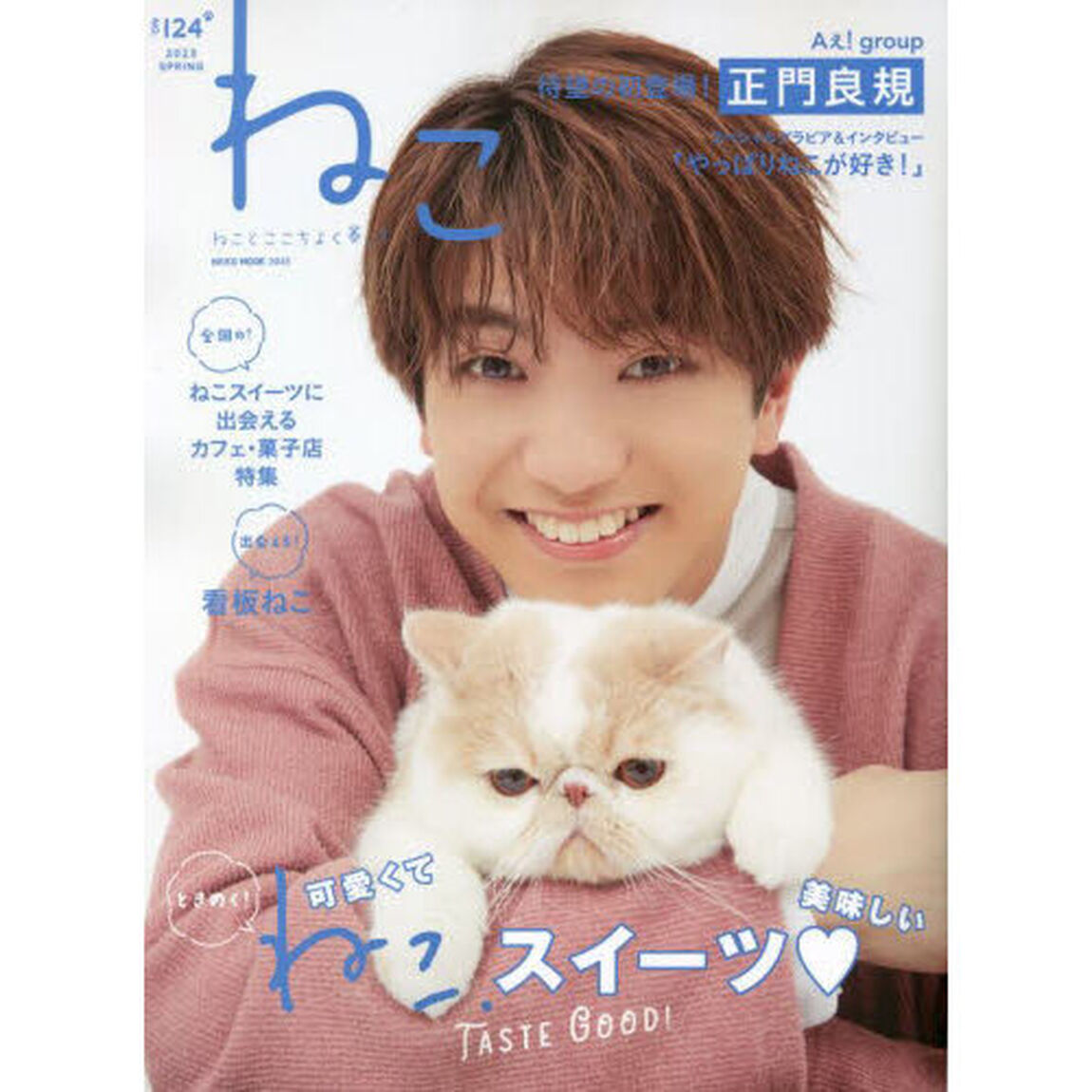 ねこ　ねことここちよく暮らす　ＮＯ，１２４（２０２３ＳＰＲＩＮＧ）「表紙＆巻頭初登場Ａぇ！ｇｒｏｕｐ正門良規／ねこスイーツ特集」