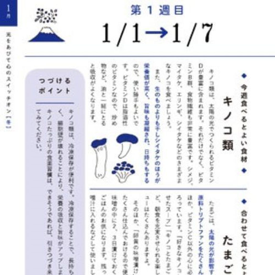 1週間に1つずつ 心がバテない食薬習慣