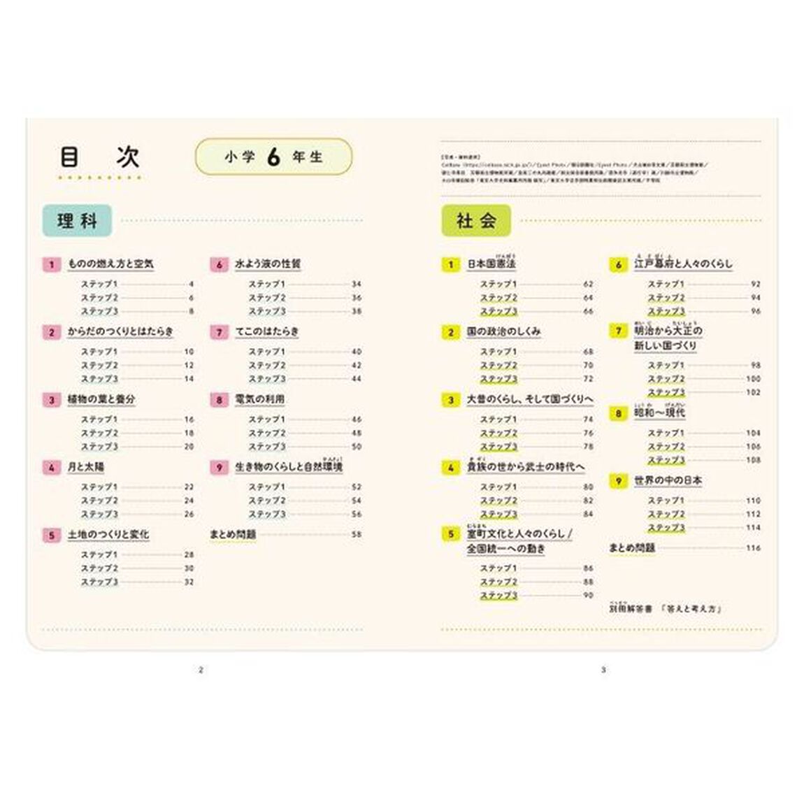 「考えて解く」力がつく理科・社会小学６年生　３ステップで、情報の活用力を高める！