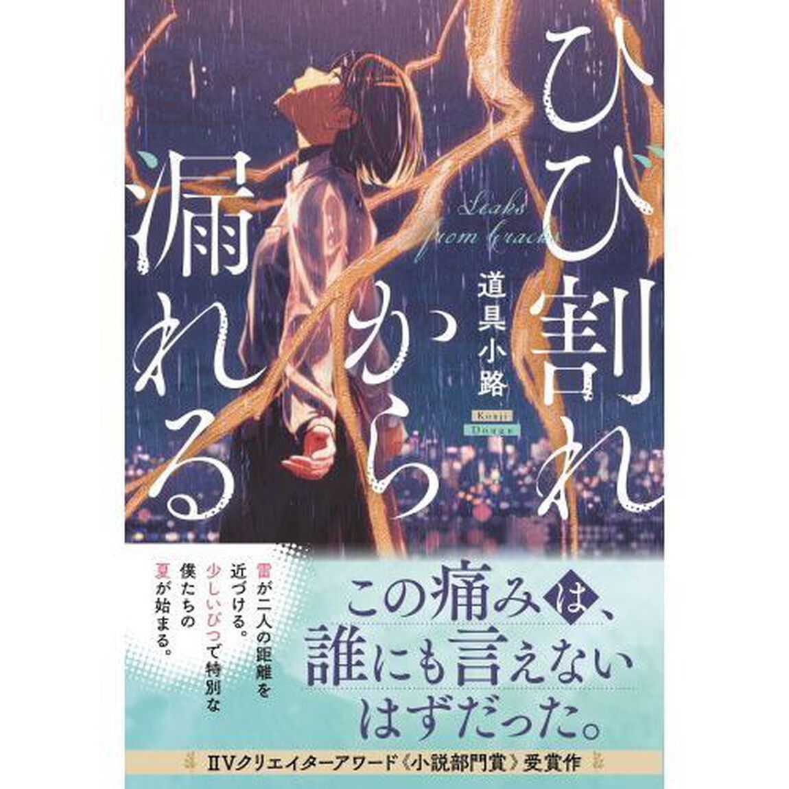 ひび割れから漏れる