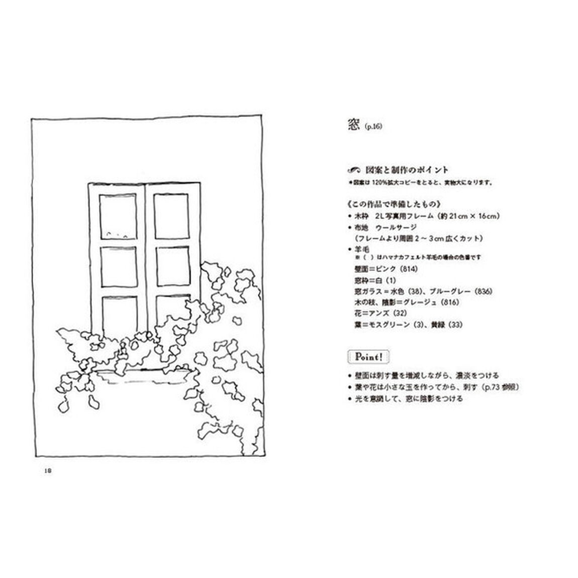 羊毛フェルトで刺す絵画「タブレーヌ」