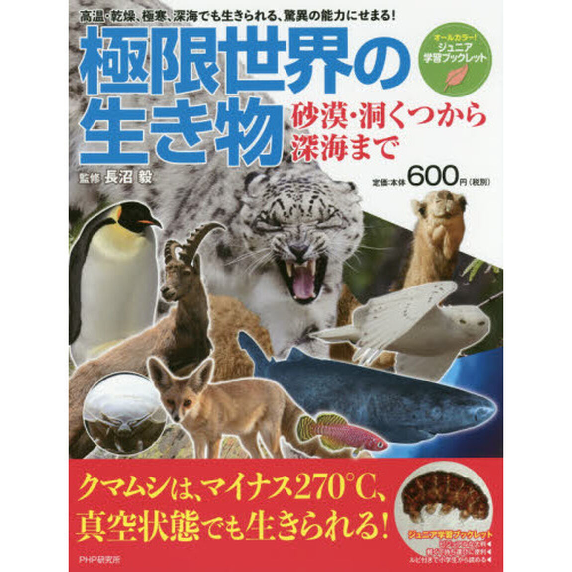 極限世界の生き物　砂漠・洞くつから深海まで　高温・乾燥、極寒、深海でも生きられる、驚異の能力にせまる！