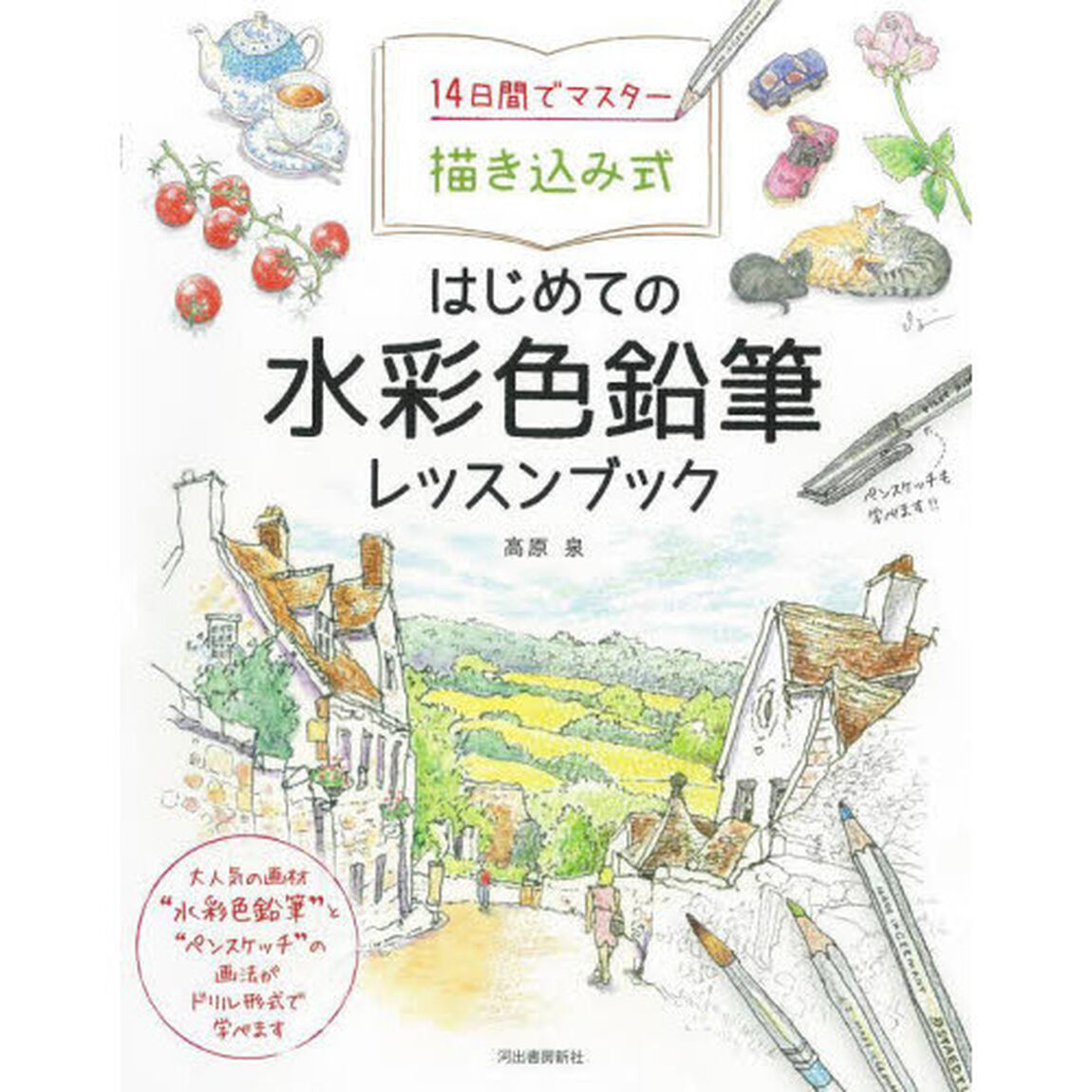 １４日間でマスター描き込み式はじめての水彩色鉛筆レッスンブック