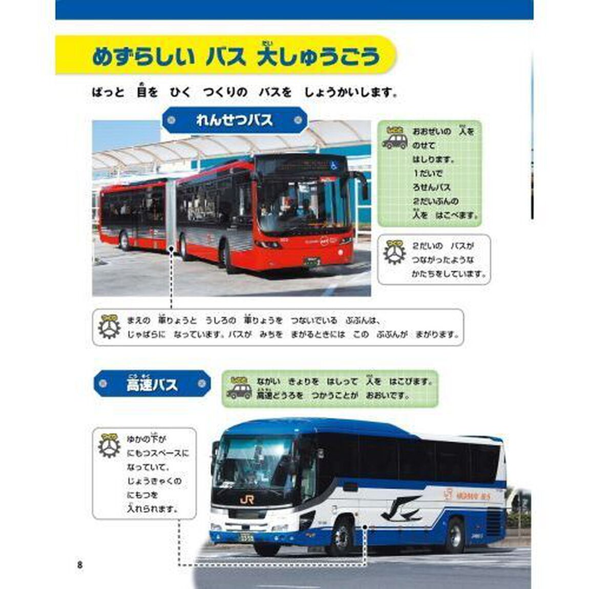 しごととつくりがよくわかる！じどう車くらべ　〔３〕「バス・トラック・いどうはんばい車」