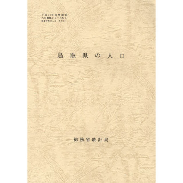 都道府県の人口　その３１　鳥取県の人口