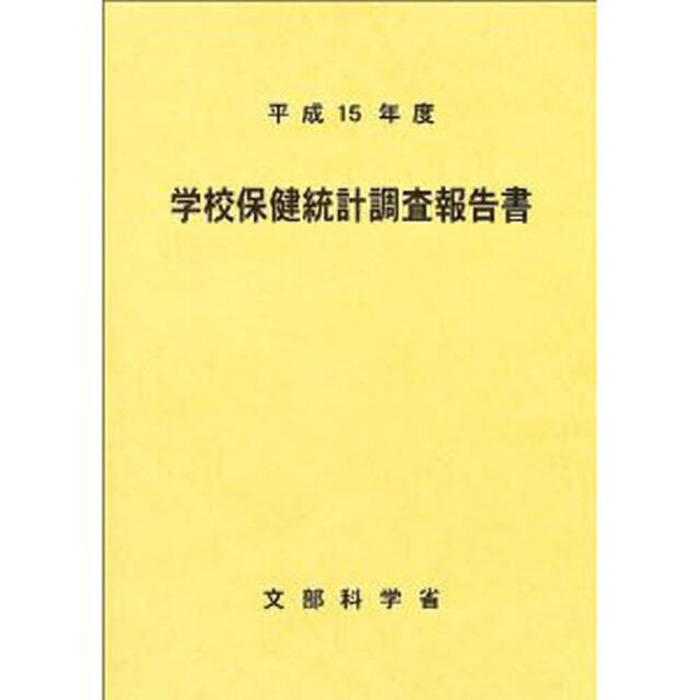 学校保健統計調査報告書　平成１５年度