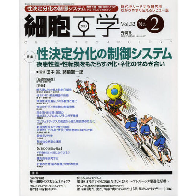 細胞工学　時代をリードする研究をわかりやすく伝えるレビュー誌　Ｖｏｌ．３２Ｎｏ．２（２０１３）「特集性決定分化の制御システム　疾患性差・性転換をもたらす♂化・♀化のせめぎ合い」