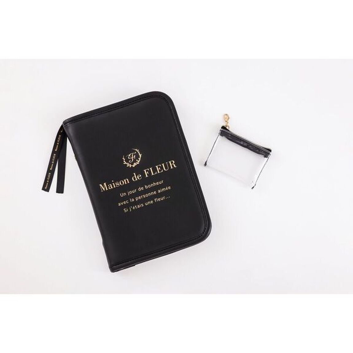 Maison de FLEUR　マルチケース BOOK　BLACK（セブン－イレブン／セブンネット限定）
