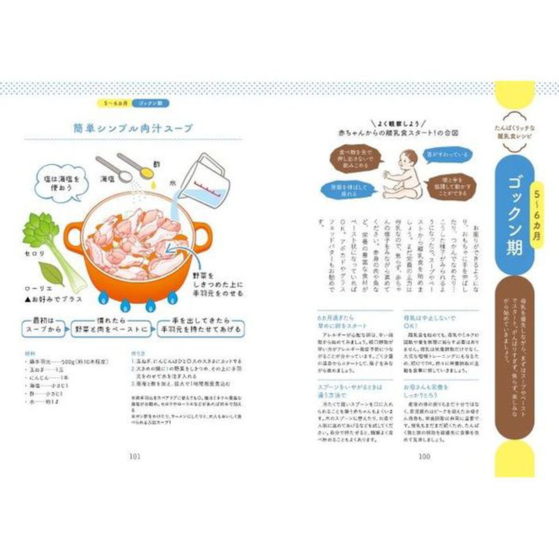 たんぱくリッチで体、知能がグングン育つ離乳食