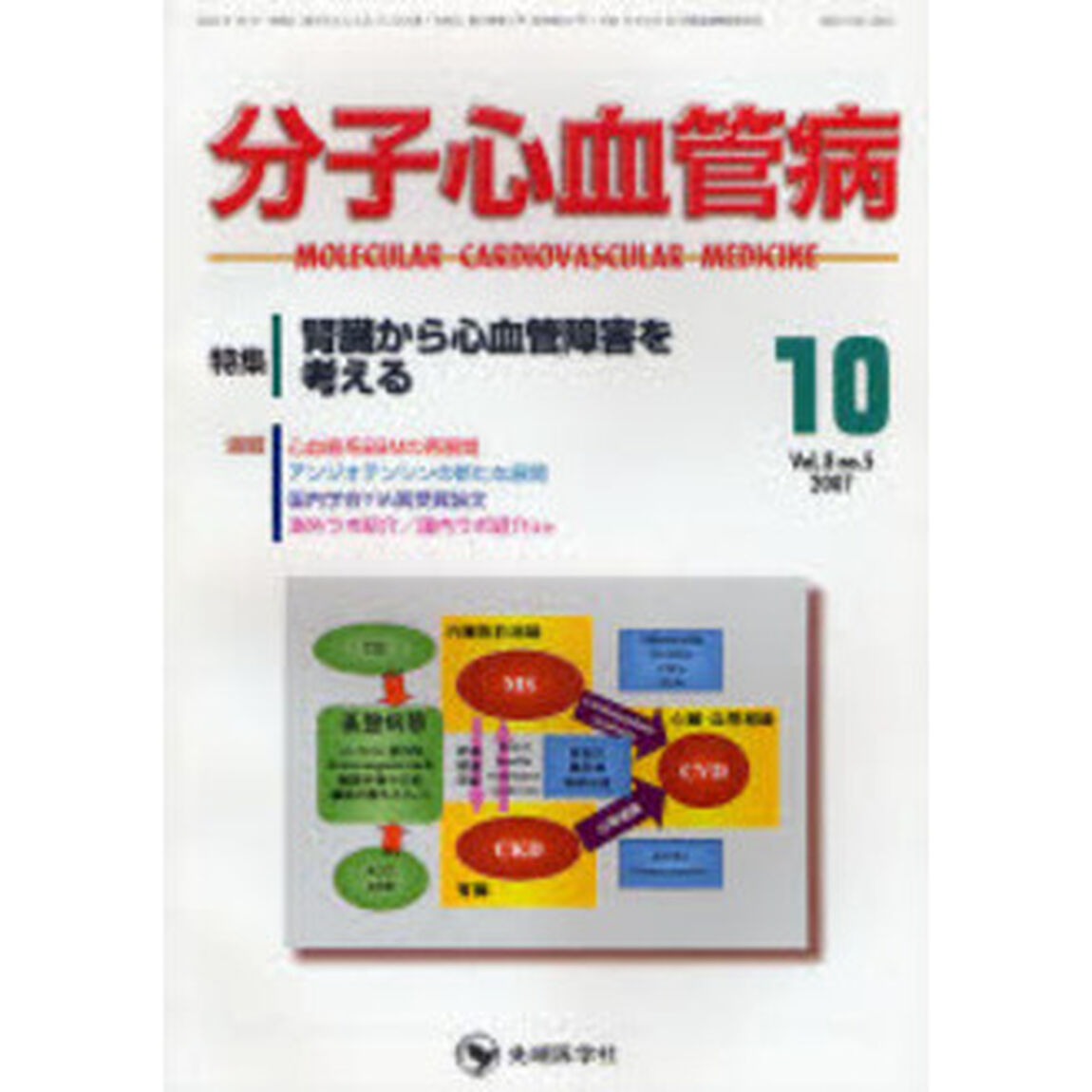 分子心血管病　Ｖｏｌ．８Ｎｏ．５（２００７－１０）「特集・腎臓から心血管障害を考える」
