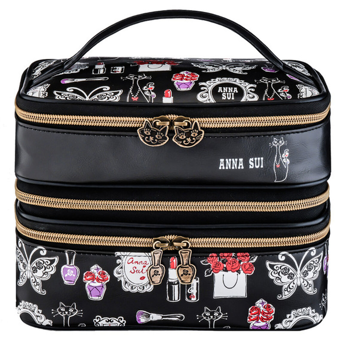 ANNA SUI COLLECTION BOOK 2つに分かれるバニティポーチ