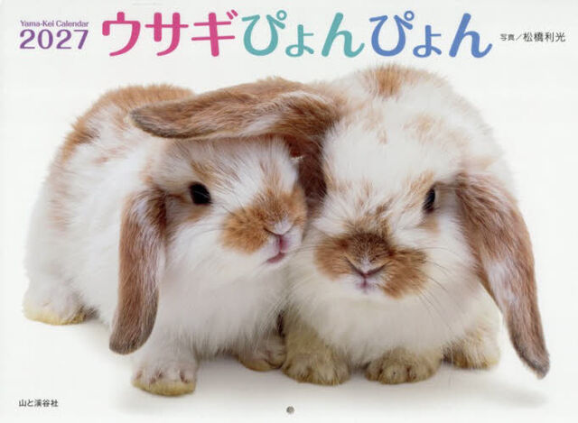カレンダー　&rsquo;２７　ウサギぴょんぴょん