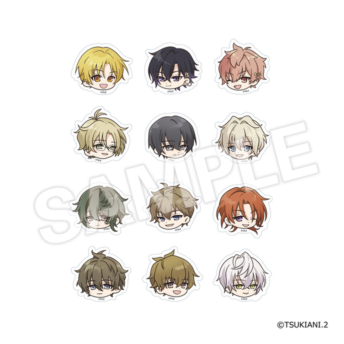ツキウタ。THE ANIMATION 2 描き起こしトレーディングキャラクターアクリルリング 単品（全12種よりランダム1種）