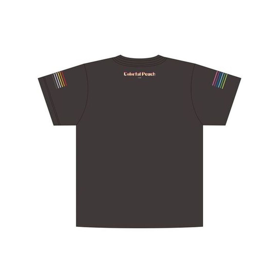 カラフルピーチ　Tシャツ　ミニキャラ絵柄・黒 【キッズサイズ】【セブンネット限定】