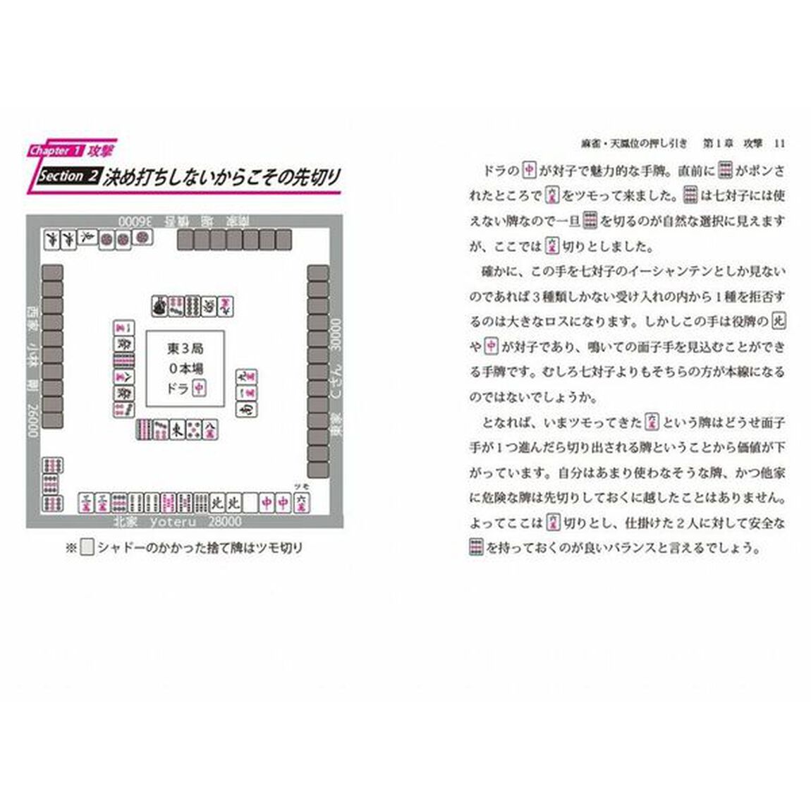 場況を読んで勝率アップ！麻雀・天鳳位の押し引き