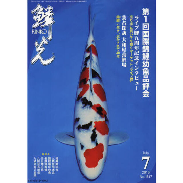 鱗光　２０１３－７「第１回国際錦鯉幼魚品評会」