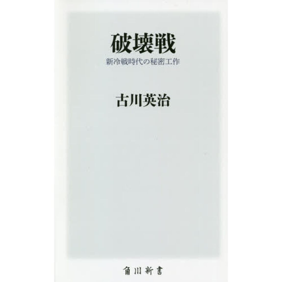 破壊戦　新冷戦時代の秘密工作