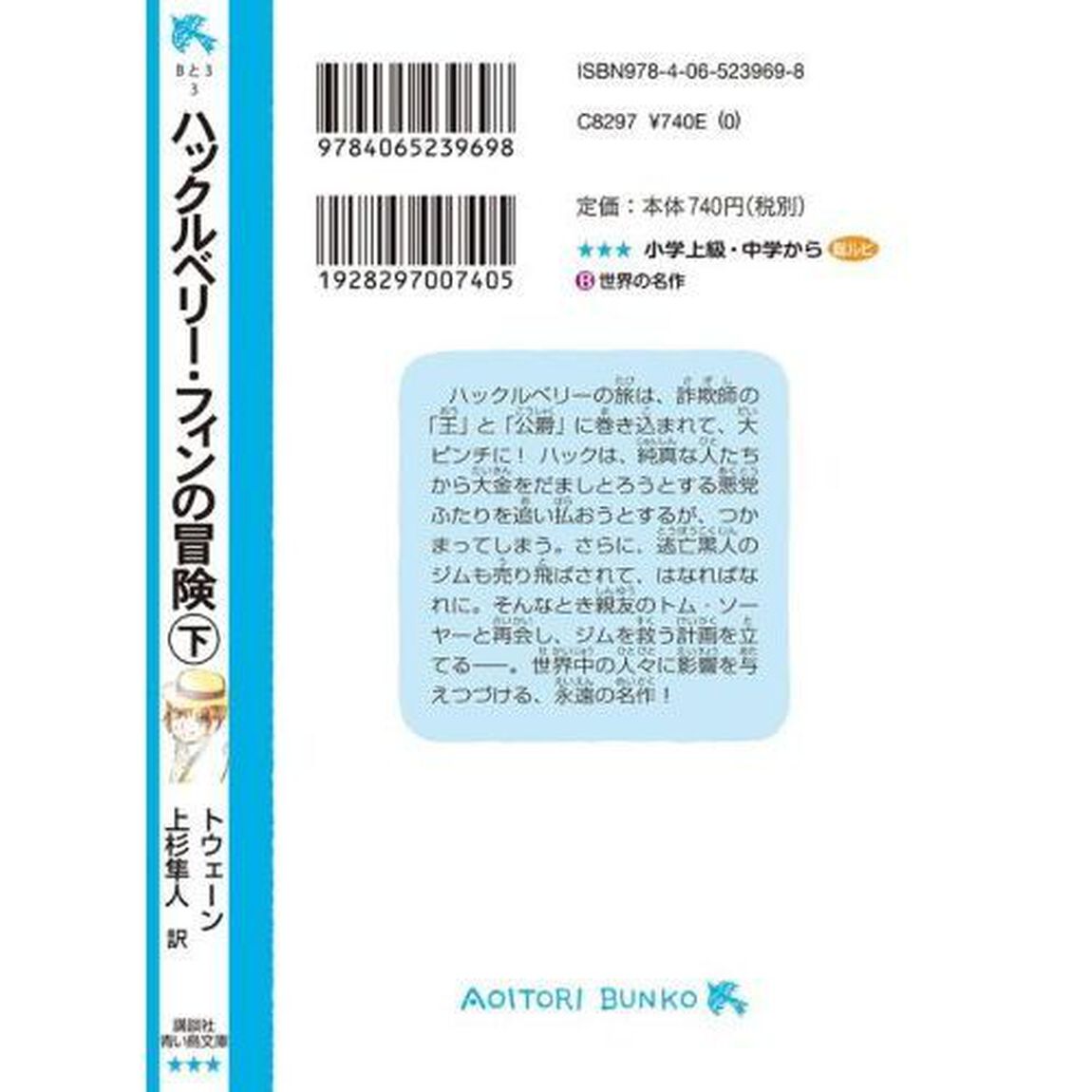 ハックルベリー・フィンの冒険　下