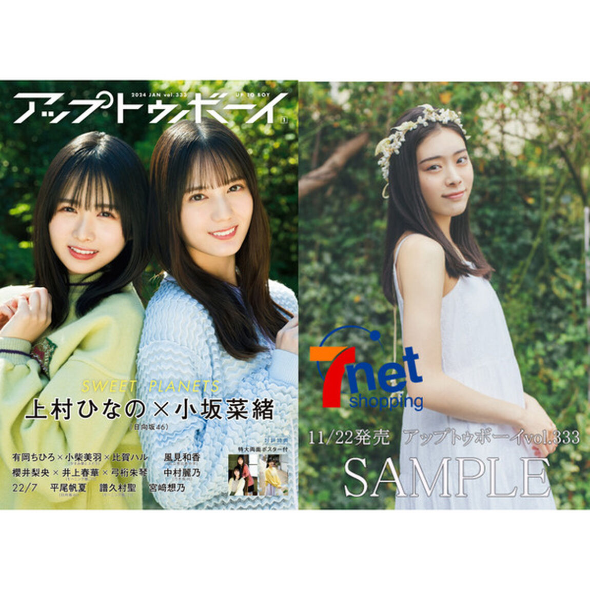 アップトゥボーイ 2024年1月号【通常表紙Ver.】【風見和香（私立恵比寿中学） ポストカード1枚付き】