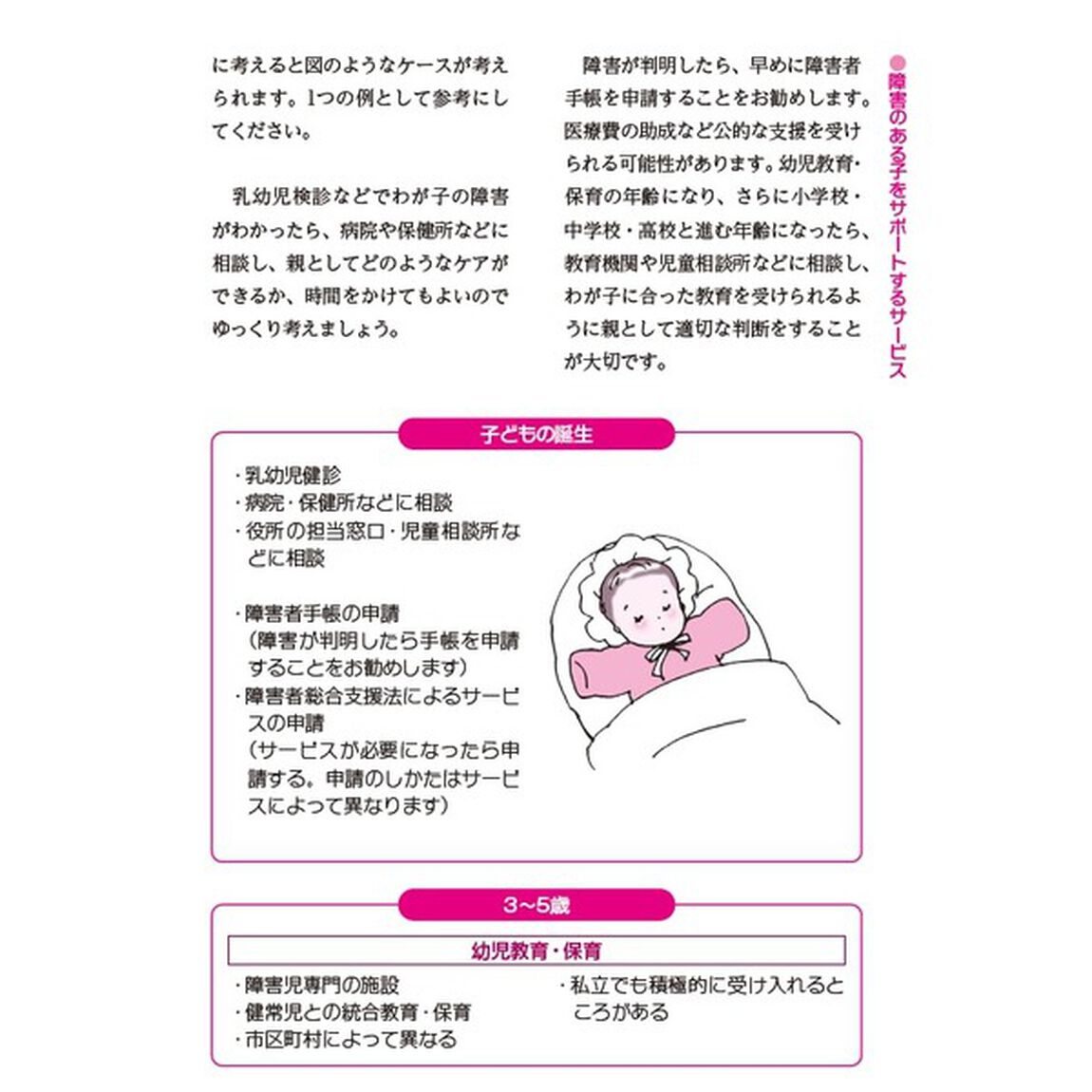 障害のある子が将来にわたって受けられるサービスのすべて