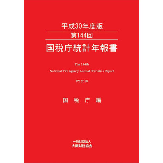 国税庁統計年報書　第１４４回（平成３０年度版）