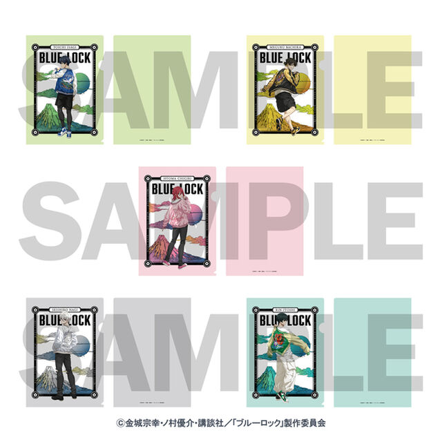ブルーロック スカジャン着用描きおろしクリアファイル 5種セット（潔 世一／蜂楽 廻／千切 豹馬／凪 誠士郎／糸師 凛）