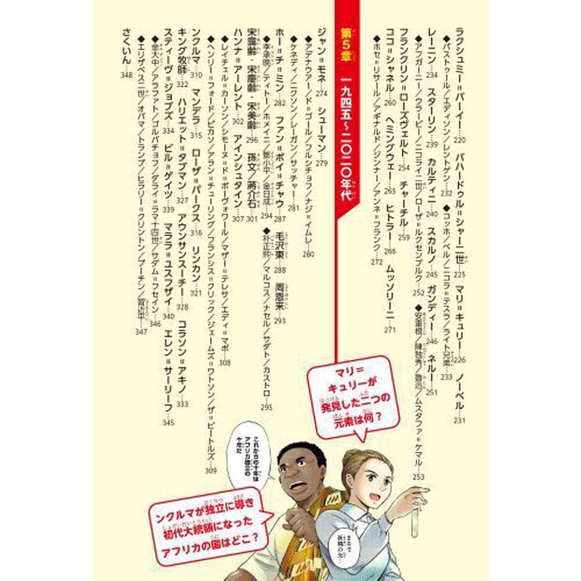 世界の歴史　別巻「まんが人物事典」