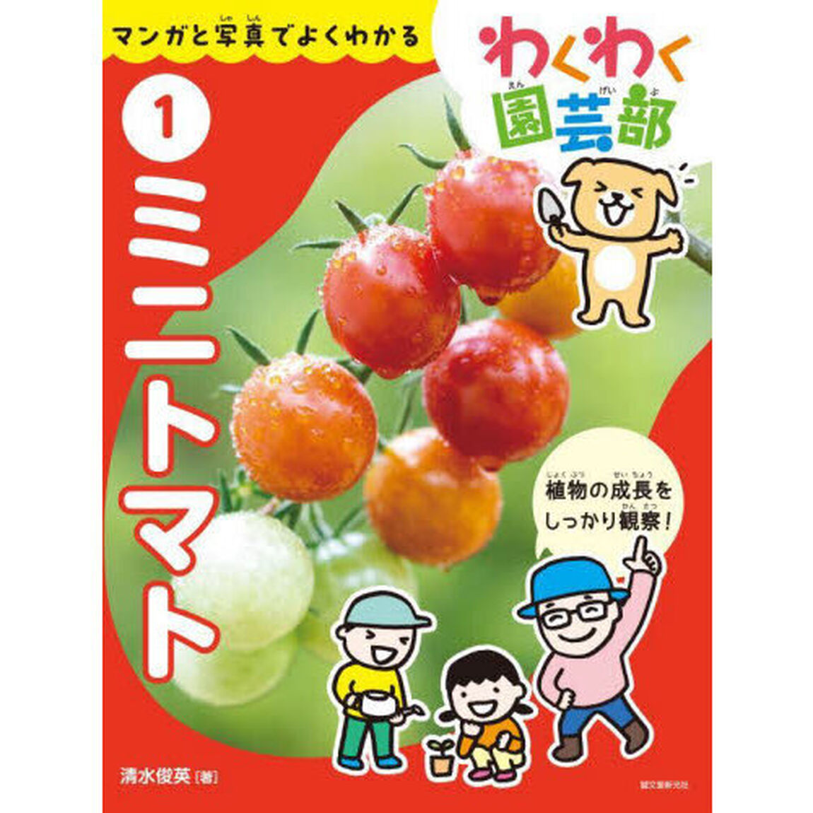 わくわく園芸部　マンガと写真でよくわかる　１「ミニトマト」