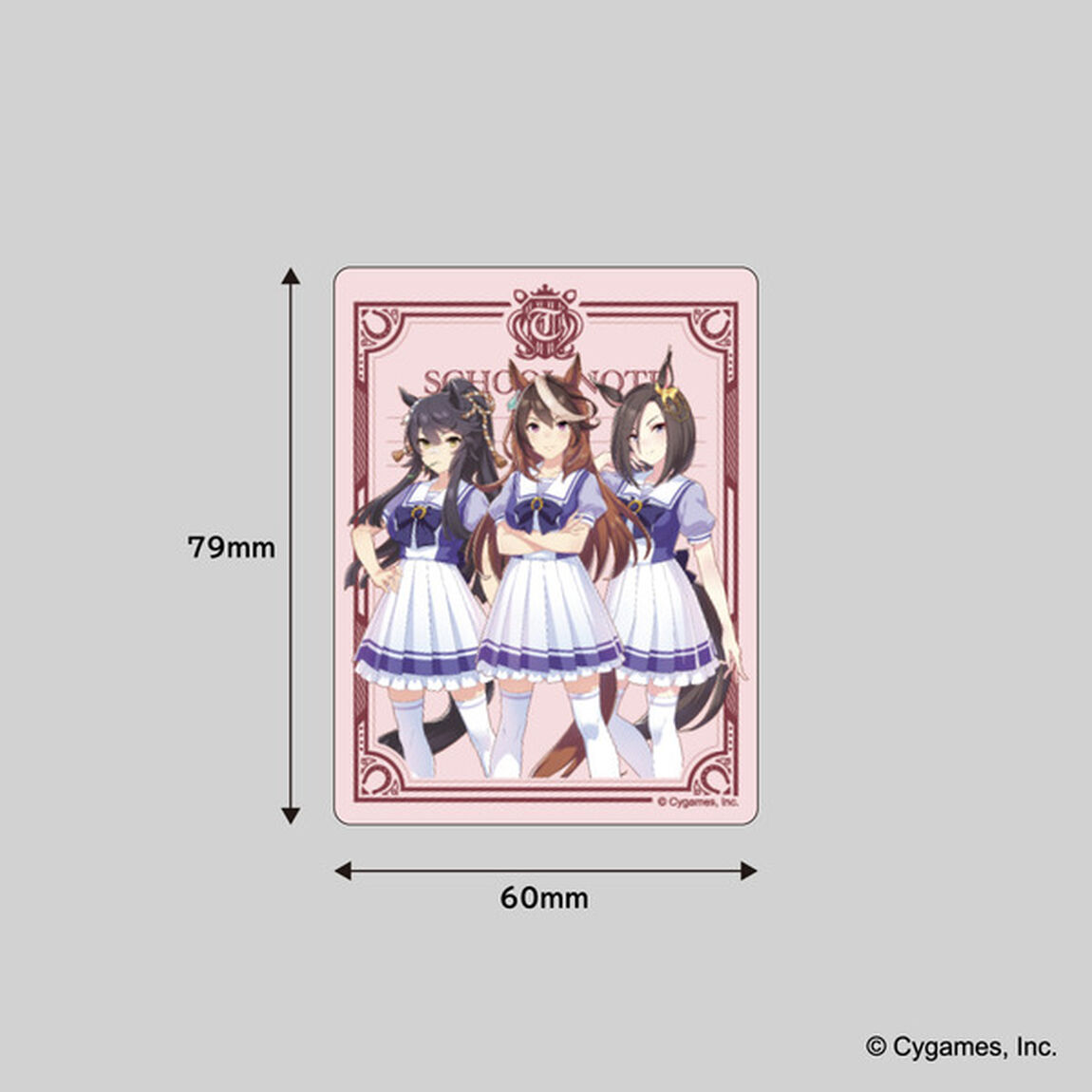 【ウマ娘 プリティーダービー】ステッカー付きリングノート（スクールノートデザイン）