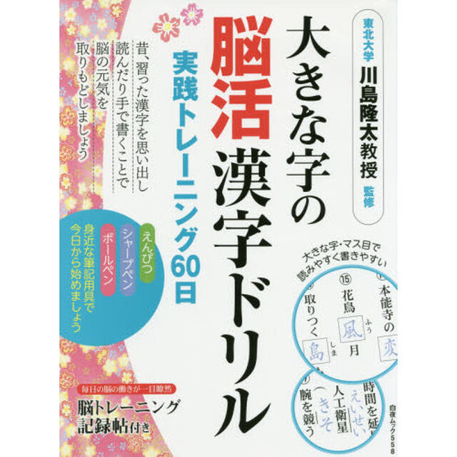 大きな字の脳活漢字ドリル実践トレーニング６０日