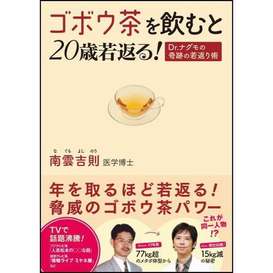 ゴボウ茶を飲むと２０歳若返る！　Ｄｒ．ナグモの奇跡の若返り術