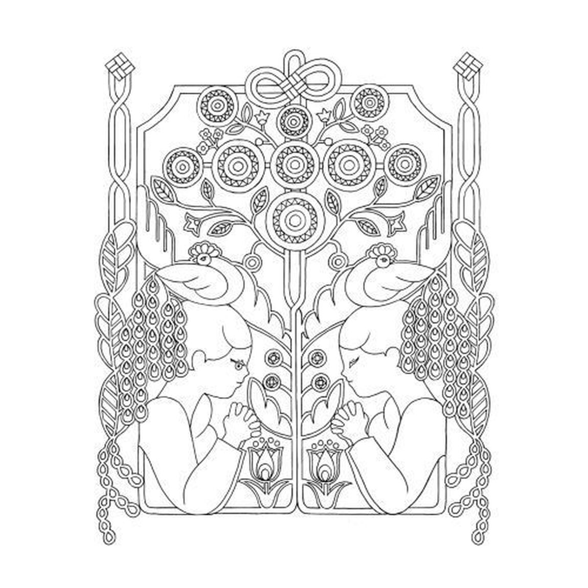 幸せを呼ぶせかいのお守り塗り絵　デナリの魔除けワールド