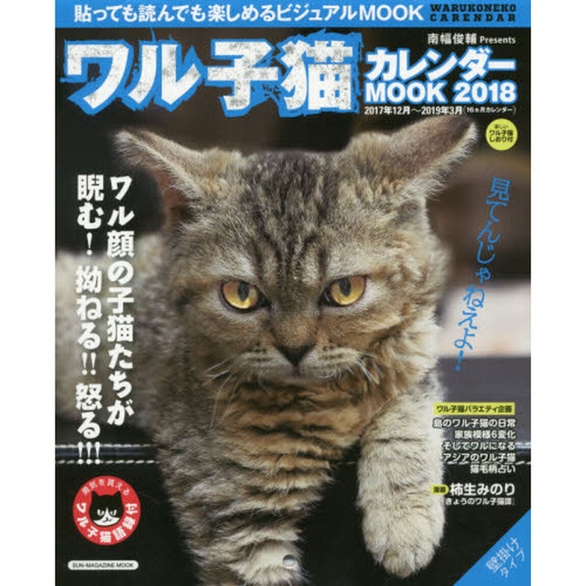 ワル子猫カレンダーＭＯＯＫ　貼っても読んでも楽しめるビジュアルＭＯＯＫ　２０１８