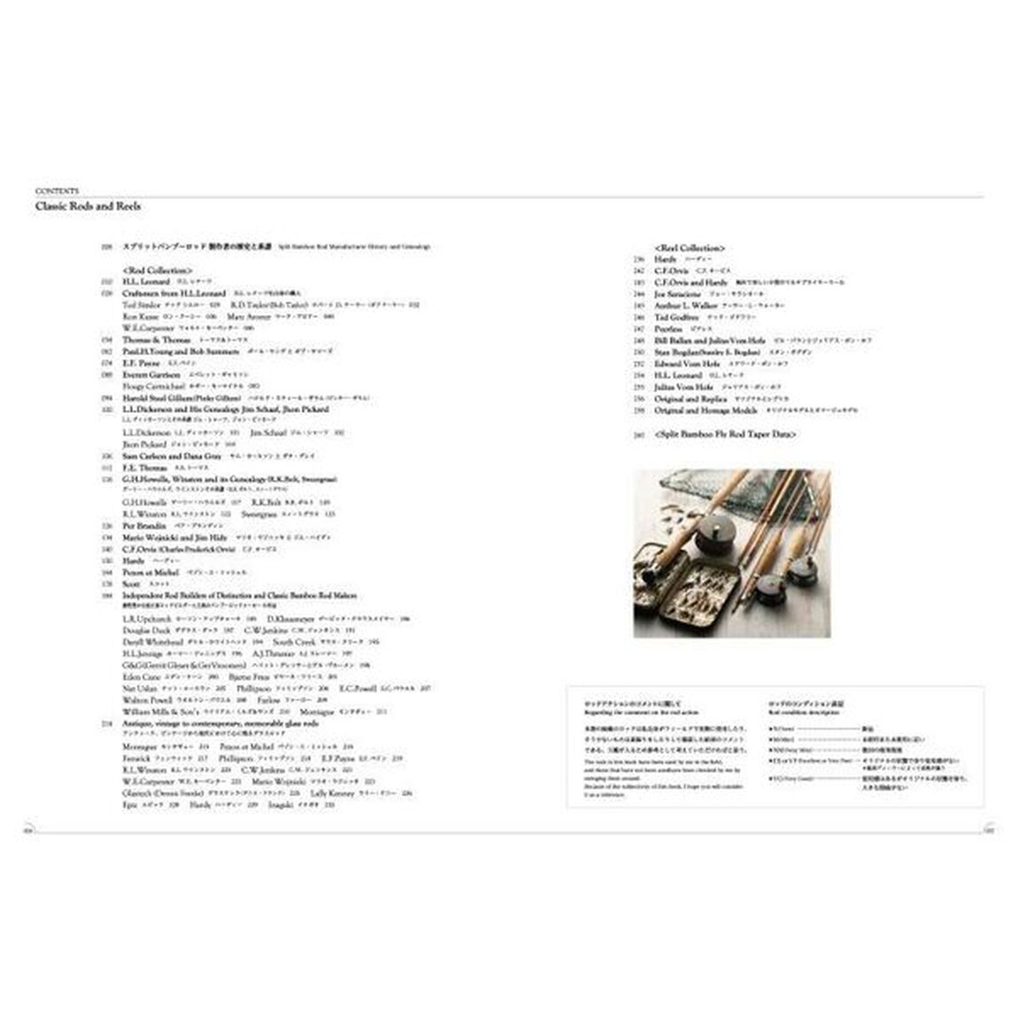 Ｃｌａｓｓｉｃ　Ｒｏｄｓ　ａｎｄ　Ｒｅｅｌｓ　銘竿１１８本と名品リール１４６台　テーパーデータとスペックデータ