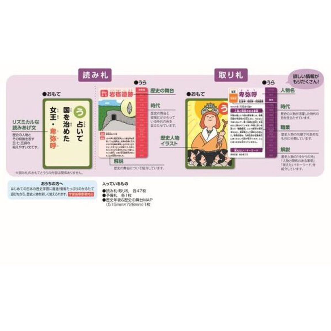 るるぶ日本の歴史人物かるた　遊んで学ぶ！