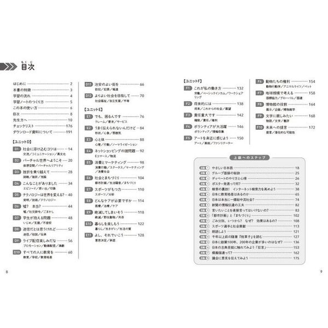 ピアで学ぶ日本語会話　日本語の知識を話す力に　中級〜上級「活動１９５＋上級へのステップ１８」