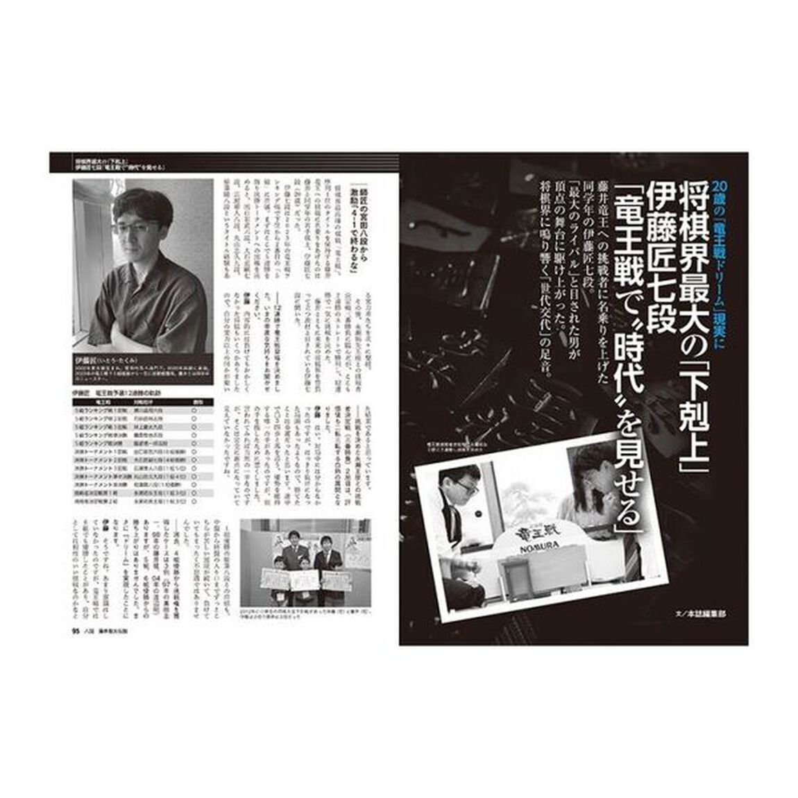 八冠藤井聡太伝説　夢の「全冠制覇」へ