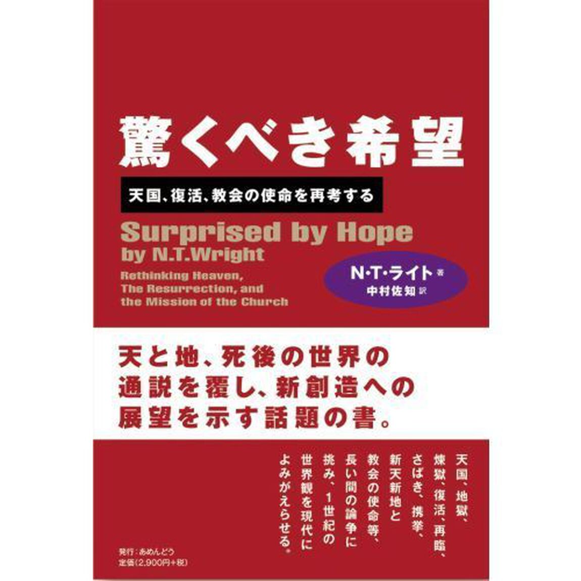 驚くべき希望　天国、復活、教会の使命を再考する